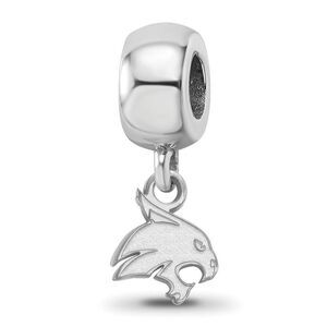 Sterling Silver Texas State University XS Dangle Bead Charm